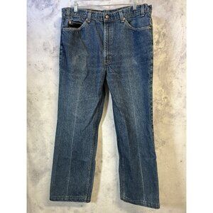 Vintage Levis 517 Orange Tab Denim Jeans Mens 38 x 31